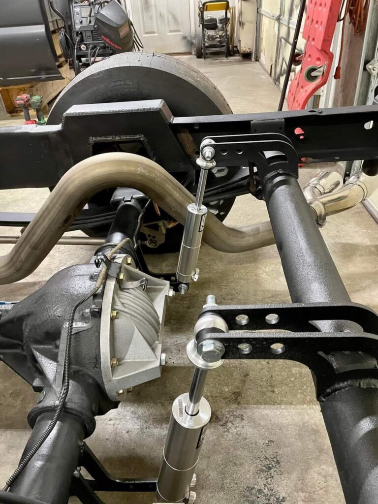 9918 GM Truck Rear Shock Relocation Kit Atomic Fabrication