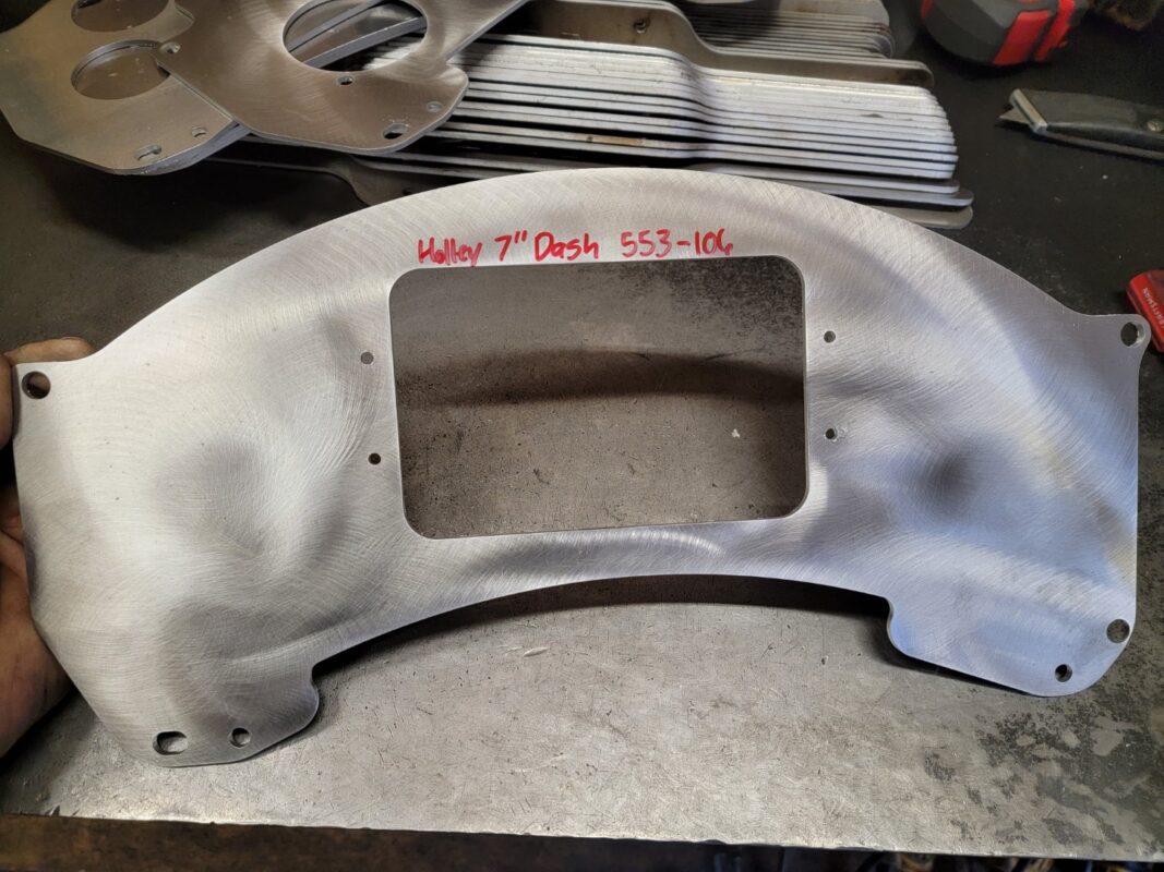 9906 Aluminum Cluster Bezel Holley EFI 7" Digitial Dash Atomic F&P